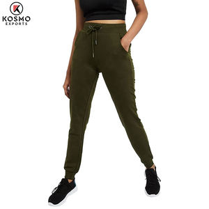 กางเกงวอร์มผ้าฟลีซผ้าไหมระบายอากาศได้สำหรับผู้หญิงกางเกงเลานจ์ไซส์ XL มีกระเป๋าโลโก้ - Product Image 2