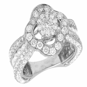 S925 argent Sterling Moissanite fiançailles glacé bague de mariage de mariée bijoux pour femmes cadeau d'anniversaire - Product Image 1