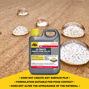 FOB FILA Surface Care Solutions Water Oil Repellent Sealer Food Safe Non Film Granite Concrete Terracotta Quarry 1L - Product Image 5