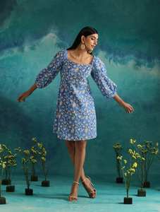 Vente en gros de designs personnalisés impression numérique coton femmes kimono kaftan maxi robe hauts pour femmes produit de qualité supérieure design unique - Product Image 3