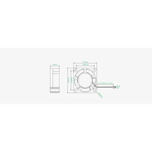 พัดลม 2510 5V DC พร้อมขั้วต่อ SH1.0 สำหรับพัดลมและระบบระบายความร้อน - Product Image 3