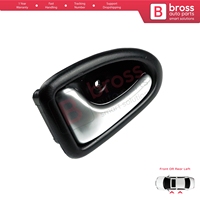 Poignée de porte intérieure gauche BDP79, couleur chrome, type tige, pour Clio 2, Scenic, Megane 1, Trafic, Master 2, Mascott, Logan 1, Movano, Vivaro A