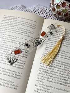 Marcapáginas Redondos Hechos a Mano con Flores Prensadas en Resina, Estilo Art Deco, con Purpurina Dorada, Marcapáginas Personalizados para Estudiantes - Product Image 6