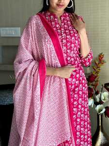 Tendance Vente Chaude Fantaisie Arrivée Indienne Traditionnelle Rayonne Kurti Pantalon Avec Dupatta Avec Numérique Imprimé Travail À Bon Marché - Product Image 3