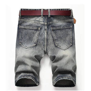 Shorts en jean de haute qualité les plus vendus, vêtements d'arts martiaux sur mesure, shorts en jean pour hommes, shorts en jean avec logo personnalisé - Product Image 2