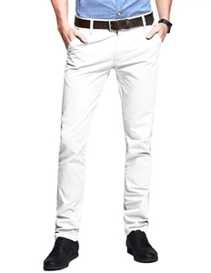 Pantalon de travail décontracté pour homme en coton, taille mi-haute, séchage rapide, coupe-vent, respirant, jambe large, avec cordon de serrage - Product Image 1