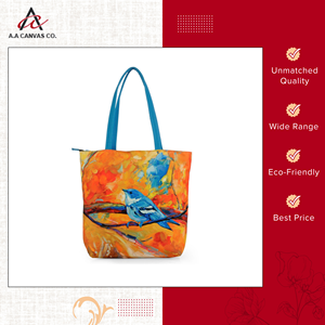 Exportador líder de bolsas de compras de lona de algodón reutilizables y reciclables de buena calidad, fabricadas en India - Product Image 6