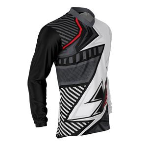 Camiseta de Carreras Unisex de Talla Grande, Nueva, Personalizada, 100% Poliéster, Manga Larga, Cortavientos, Transpirable, Estampada, para Motocross - Product Image 4
