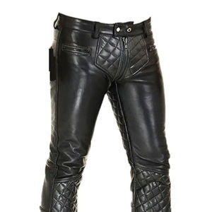 2025 meilleure vente prix raisonnables en cuir hommes pantalons sur mesure en cuir hommes pantalons pour usage extérieur porter - Product Image 4