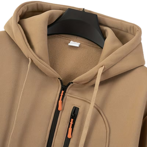 Nueva Llegada Sudadera con Capucha para Hombre 100% Algodón Transpirable Precio de Mayoreo Sudadera Básica Lisa Talla Grande Sudadera con Capucha para Hombre en Venta - Product Image 3