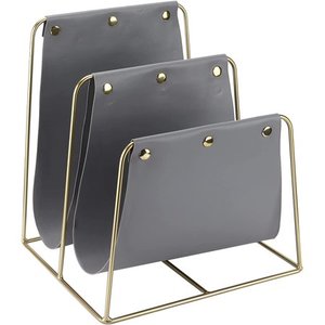 Porte-documents moderne en cuir pour bureau, porte-revues, rangement de fichiers de bureau, porte-documents multi-cellules pour courrier, documents et magazines - Product Image 3