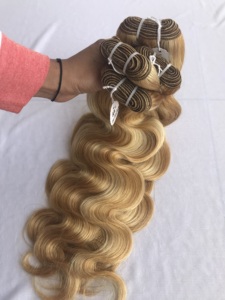 Wholesale Price List Raw Indian Temple Human Machine Double Weft Color 27613 <b>Body</b> <b>Wave</b> Bundles Remy Virgin Malaysian Hair Vendor - Product Image 6