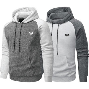 Sweat à capuche color block élégant pour homme, vêtement de sport confortable et tendance avec cordon de serrage réglable, poches et tissu de qualité supérieure - Product Image 1