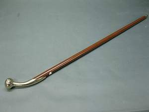 ไม้เท้าเดินสไตล์วิคตอเรียนวินเทจ ด้ามจับทำจากทองเหลืองแท้ งานฝีมือโลหะ - Product Image 6