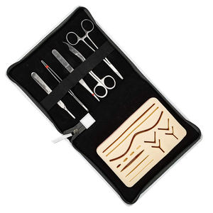 Kit d'instruments chirurgicaux, lame de scalpel, porte-aiguilles, pinces, ciseaux, kit avec coussin de suture - Product Image 1
