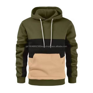 Nueva Sudadera con Capucha de Moda para Parejas, Primavera y Otoño, Estilo Casual Holgado, Color en Bloques, con Capucha - Product Image 4