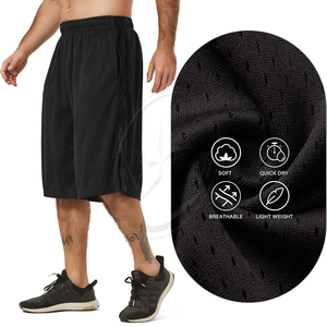 Pantalones cortos de baloncesto transpirables largos y personalizados para hombre, pantalones cortos de secado rápido para gimnasio atlético, ajuste holgado con bolsillos - Product Image 6
