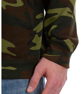 Sudadera con capucha de hombre de talla grande Unisex con diseño personalizado OEM mezcla de algodón y poliéster estampado de camuflaje sudaderas con capucha de hombre de talla grande - Product Image 5