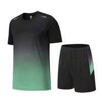 Ropa Deportiva para Hombre, Conjunto de Camiseta y Pantalones Cortos Deportivos, Paquete de 2, Uniforme de Fútbol, para Entrenamiento, Ejercicio, Running, Gimnasio, 100%