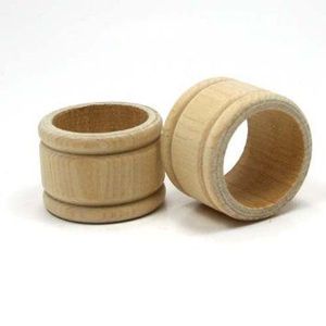 Rond de serviette en bois rustique de luxe fait à la main design poli accessoire de salle à manger unique idéal pour les occasions festives ménages élégants - Product Image 6