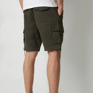 2025 Professional Customized Logo <b>Lightweight</b> 100% Cotton Men's Casual Style <b>Cargo</b> <b>Shorts</b> Best Design Plain Dyed Canvas - Product Image 2