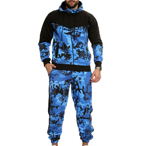 Trajes de chándal cortos de dos piezas ajustados informales para hombre, ropa de calle para correr, sublimación de logotipo personalizado con color sólido, precio bajo OEM - Product Image 1