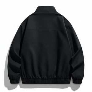 Chaqueta Clásica para Hombre, Acolchada, con Cuello Alto, Cierre de Cremallera, Informal, Forrada, de Poliéster, Resistente al Viento - Product Image 2