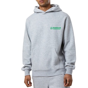 เสื้อฮู้ดดี้ผู้ชายผ้าซาตินสีพื้นแบบเต็มตัว ปี 2026 แบบสั่งทำพิเศษ เป็นมิตรกับสิ่งแวดล้อม ระบายอากาศได้ดี บุด้วยผ้าฝ้ายขนแกะ - Product Image 5