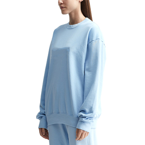 Nuevas Sudaderas Extra Grandes de Invierno para Mujer, 100% Algodón Puro, Cuello Redondo, Logotipo Frontal Sólido, Oferta, Precio Económico - Product Image 3