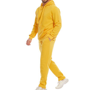 Conjunto de ropa deportiva de dos piezas informal para hombre con estilo, ropa de entrenamiento de gimnasio con capucha cómoda con ropa transpirable para correr para invierno - Product Image 2