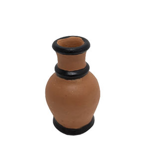 Jarrón de Flores Redondo Hecho a Mano, Color Arcilla, Diseño Americano, Jarrones de Arcilla para Decoración del Hogar y Exterior, Personalizado - Product Image 3