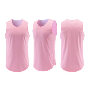 เสื้อบาสเก็ตบอลแบบไม่มีแขน คุณภาพดี แห้งเร็ว บริการ OEM ป้องกันแบคทีเรีย ปรับแต่งได้ พิมพ์ลายเรืองแสง โลโก้  สำหรับทุกเพศ - Product Image 3