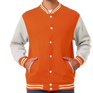 Chaquetas de hombre de calle de lana bordadas más vendidas, chaqueta universitaria con mangas de cuero para hombre, chaqueta universitaria de béisbol personalizada Letterman Varsity - Product Image 1