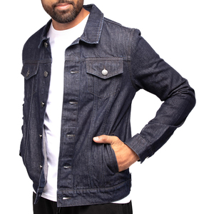 Nueva Chaqueta Vaquera de Algodón para Hombre, Informal, Venta al por Mayor de Fábrica, Alta Calidad, Marca, Invierno, Corte Ajustado, Moda Clásica, Chaquetas Vaqueras con Logotipo Frontal - Product Image 2