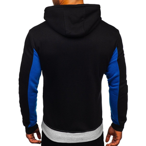 Nueva moda hombres Otoño Invierno sudaderas con capucha calle manga larga suelta Color sólido Casual polar Tops sudaderas con capucha transpirables térmicas - Product Image 5