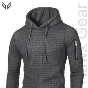 Pull à capuche pour hommes de haute qualité coupe ajustée Logo personnalisé couleur unie fabriqué en tissu polaire du Pakistan technique lavée col à capuche - Product Image 6