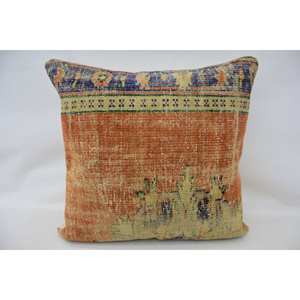 หมอนผ้าวูลถักโบฮีเมียนหลากสีขนาด32X32นิ้วพิมพ์ลายดอกไม้วินเทจเป็นมิตรกับสิ่งแวดล้อมเบาะกันลื่นแบบพกพาสำหรับพื้นห้องนอน - Product Image 1