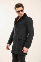 Manteaux d'hiver en fourrure de valériane romaine haut de gamme pour hommes, faits à la main en peau de mouton, cuir véritable, parkas épais enduits et respirants, tissés