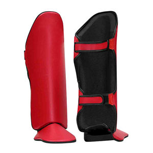 Espinilleras de Boxeo de Material PU Elástico Personalizadas de Alta Calidad - Colores y Tamaños Personalizables al por Mayor, Duraderas y Protectoras - Product Image 1