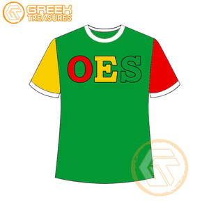 T-shirt Ordre de l'étoile de l'Est en gros Vêtements en jersey de coton T-shirt OES respirant de haute qualité Vêtements grecs pour femmes - Product Image 2