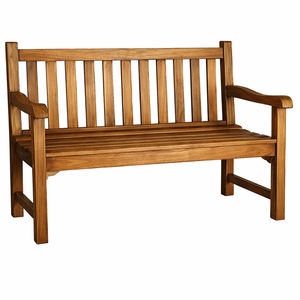Banc de jardin Premium Dhifa en teck massif standard, écologique, durable, classique, pour l'extérieur, le parc, le mobilier de terrasse - Product Image 1