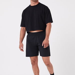 T-shirt court pour hommes de haute qualité Matériau confortable Coupe à la mode Parfait pour le salon d'entraînement ou le streetwear Conception personnalisée - Product Image 5