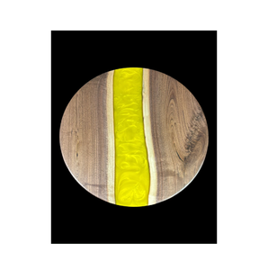 Organisateur de paresseux Susan rond en bois et résine vert fournisseur en gros organisateur de paresseux Susan support à épices rotatif - Product Image 4