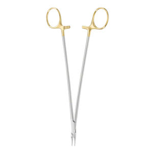 Ryder DIA คีมสเตนเลสขนาด220มม. 8.34 "ที่ใส่เข็มครึ่งทองด้วยมือพร้อมฝากันฝุ่น - Product Image 3