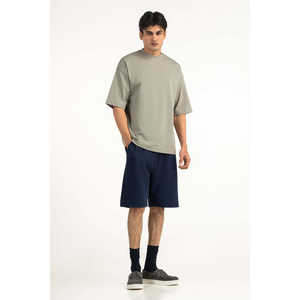 Camiseta Oversize de Algodón 100% de Corte Holgado, Estilo Sólido y Transpirable para Hombre y Mujer MN-TS-SS26-004-A - Product Image 4