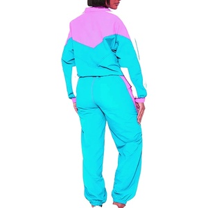 Zipper WIndbreaker Tracksuit For Women 100% Polyester Material Lightweight Quickdry Sports And Casual Wear OEM 2026 - Product Image 3