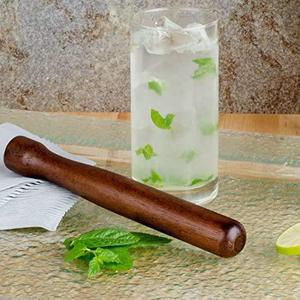 DIVRIS DR-3802 Wood Cocktail Muddler Handmade Modern Eco-Friendly <b>Bar</b> <b>Tool</b> for Mixing Drinks - Product Image 2