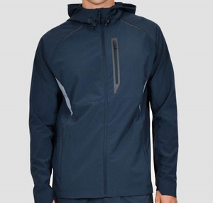 El mejor precio, chándal cortavientos transpirable personalizado para hombre, para uso al aire libre, patrón sólido con logotipo frontal, el mejor diseño para hombre - Product Image 5