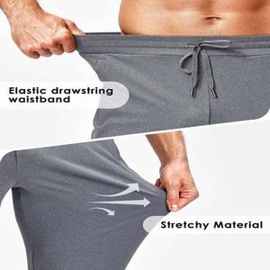 Custom Men's Heavyweight Streetwear Casual Pants Canvas Cotton <b>Drawstring</b> <b>Trousers</b> with Sweat Joggers Sweatpants Pockets - Product Image 4