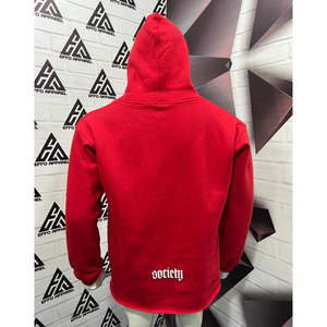 Sweat à capuche en polaire bleu de haute qualité, design imprimé en relief personnalisé avec un design délavé personnalisé, sweats à capuche pour hommes - Product Image 2